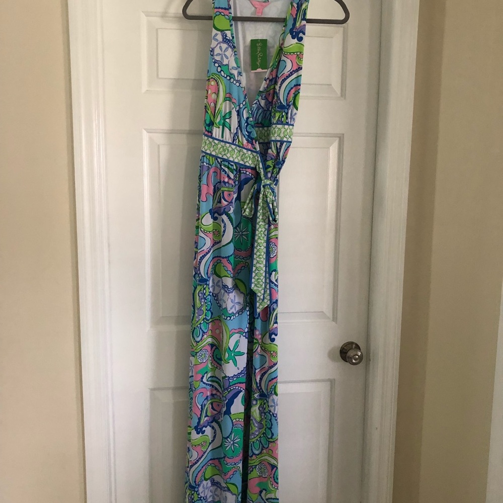 NWT Lilly Pulitzer Bellina Maxi Wrap dress